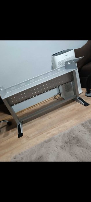 Picior birou Jensen extensibil cu reglaj pe inaltime H620-720, satinat