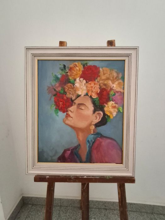 Tablou  Fata cu Coroana de Flori