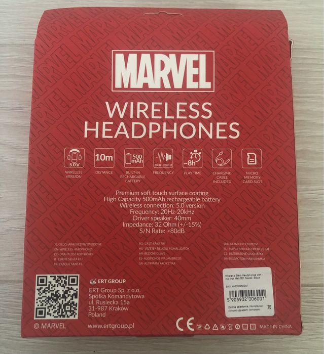 Casti marvel wireless headphones