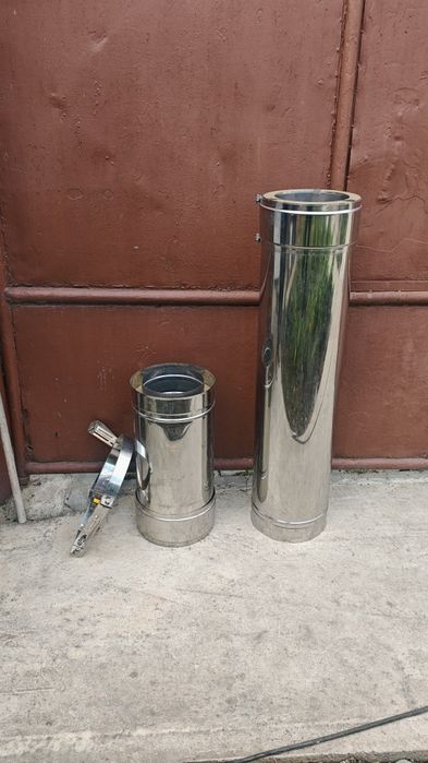 Cos de fum inox izolat