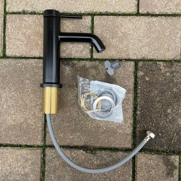 Baterie lavoar hansgrohe Tecturis S, apă rece, EcoSmart+, negru mat
