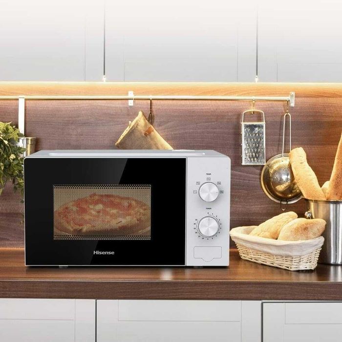 Микровълнова печка Hisense 20L (H20MOWP1) Бяла 700W лесна за почистван