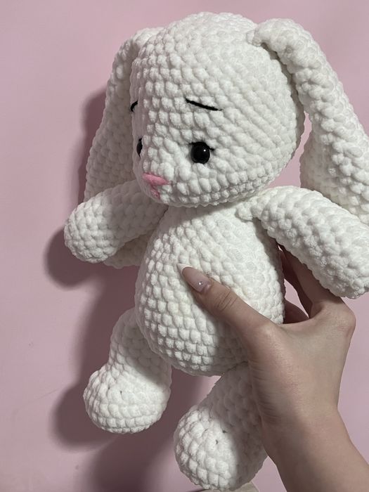 Ръчно изработено плюшено зайче