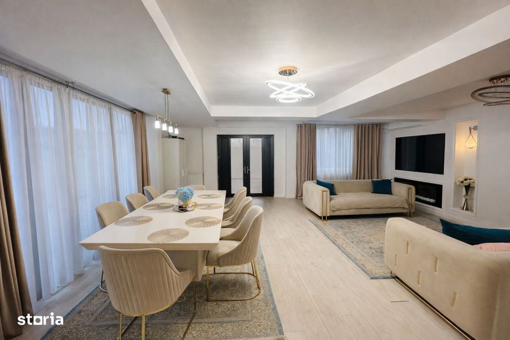 Vila cocheta 180 mp construiti, 340mp teren mobilata utilata lux Pante