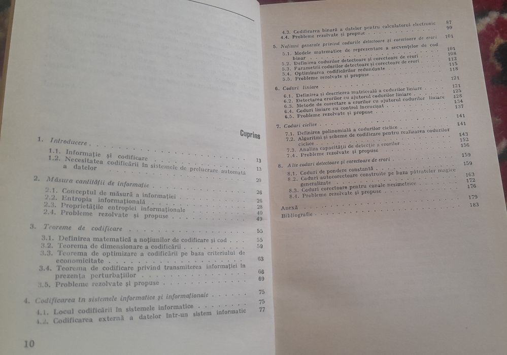 Carte codificare si coduri veche