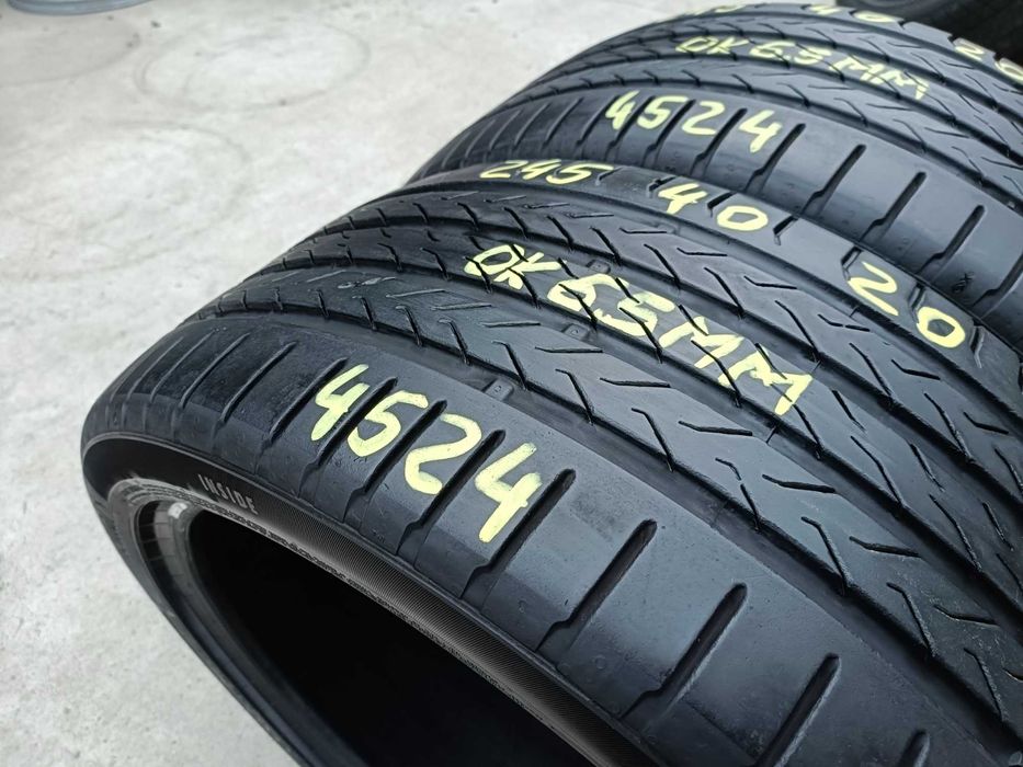 Doua anvelope vara 245 40 20 continental ecocontact 6 cu 6,5 mm 4524