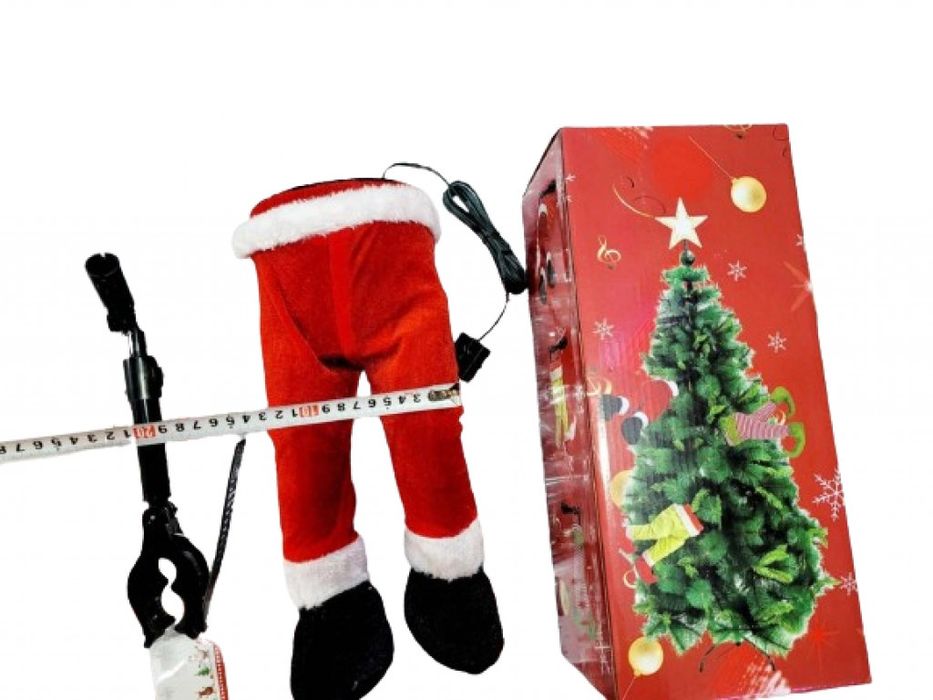 Заклещеният Дядо Коледа – Анимирани крака за вашето коледно дърво