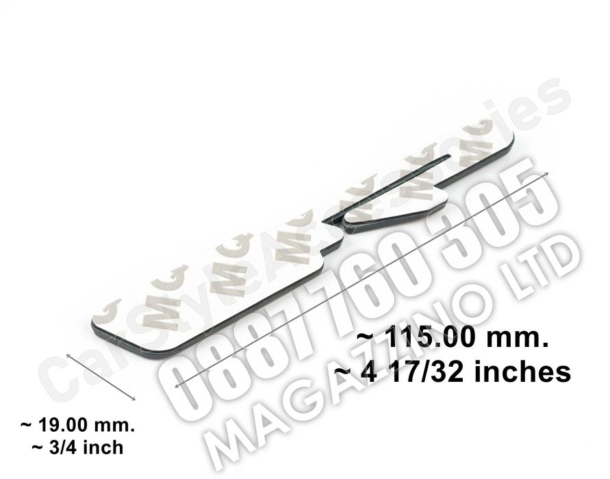 Емблема за Kia GT Line Метална Черно и Черврено