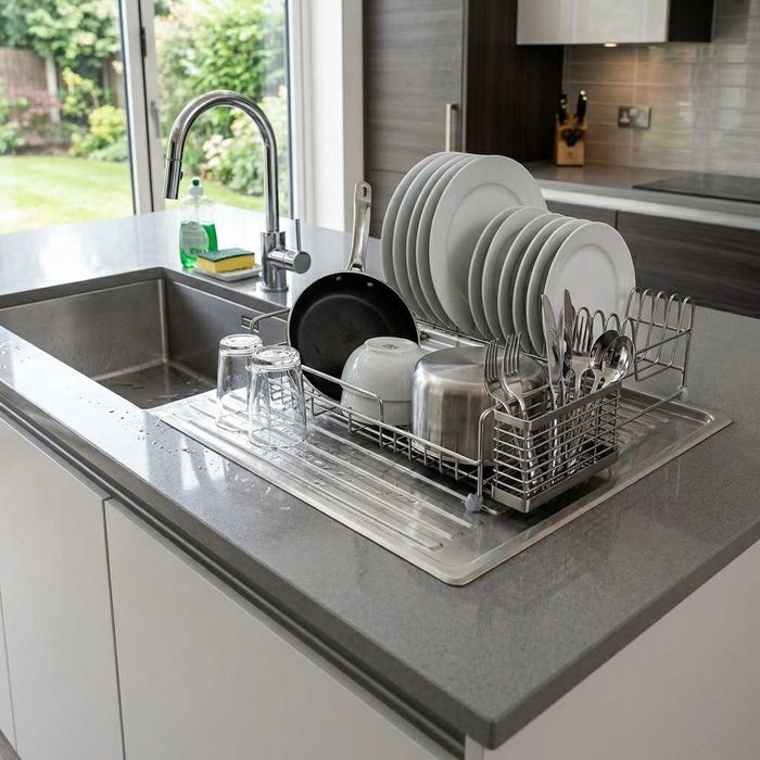 Сушилка для посуды настольная из нержавейки Органайзер Idish quritgich