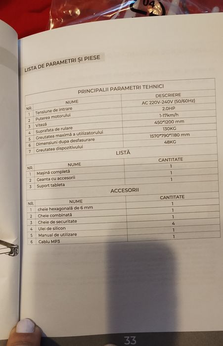 Banda de alergare - stare foarte buna