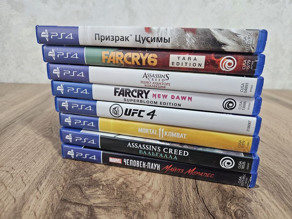 Продам игры на Sony PlayStation 4