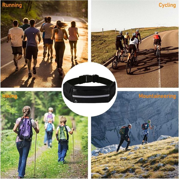 Неопренова Чанта Колан за Бягане и Фитнес, Подарък- Хавлиени Накитници