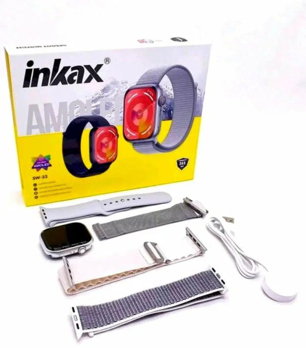 Смарт часы inkax sw22 с AMOLED дисплеем.
