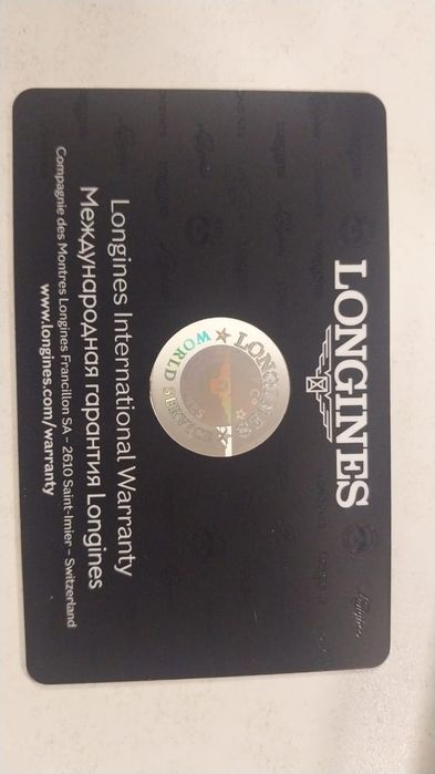 Longines новые, неношенные