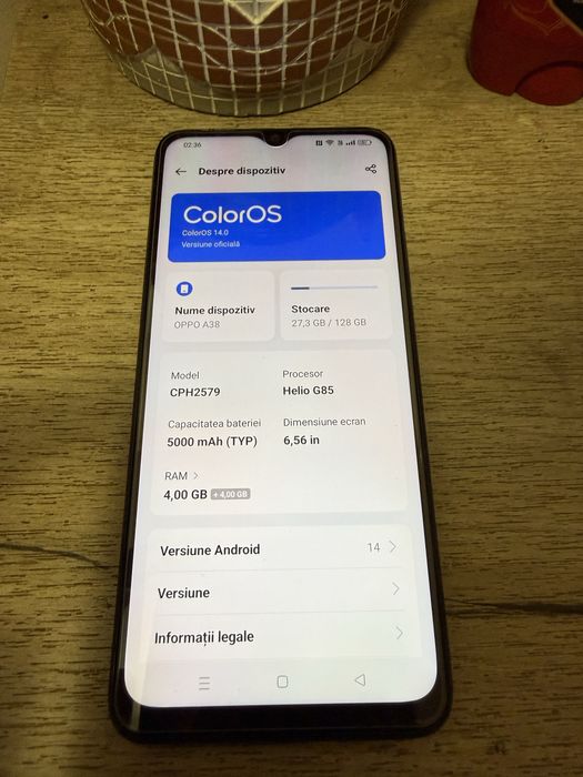 OPPO A38 128 GB  , stare buna
