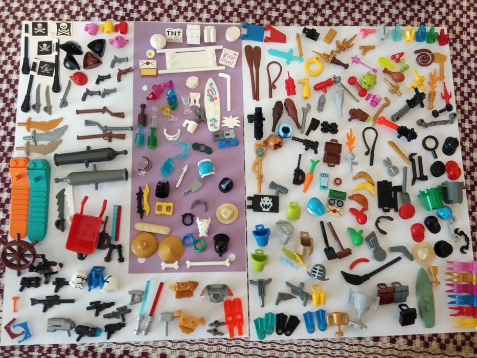 Lego - Accesorii pentru minifigurine, din toate timpurile si temele