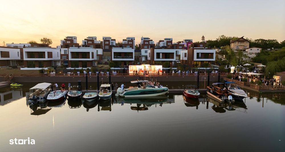 Ansamblu exclusivist de vile la Snagov- deschidere la lac, ponton