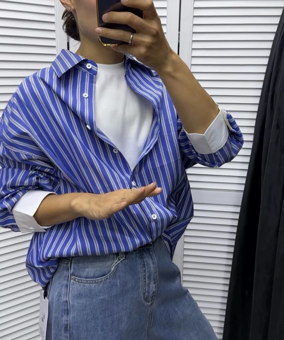 Рубашки оверсайз до 48 новый все