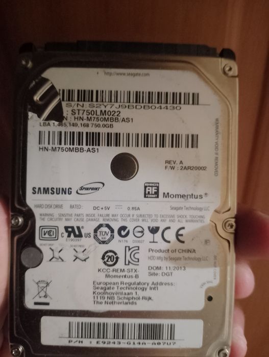 Продам жесткий диск для ноутбука