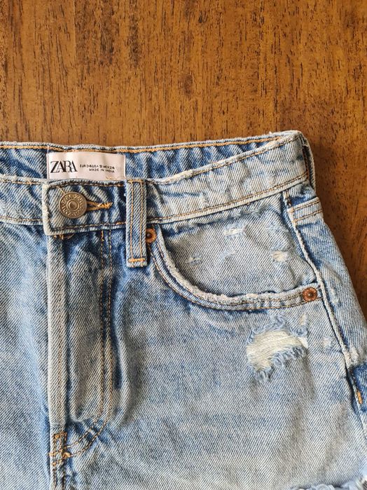 Къси дамски дънкови панталони Zara