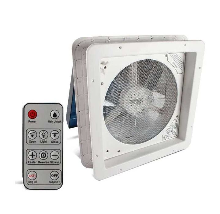 Trapa ventilator 40×40 cm 6 viteze cu telecomanda