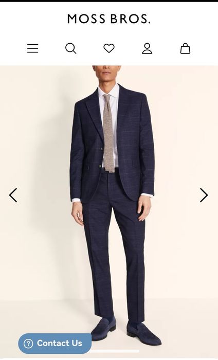 Costum MOSS, slim fit navy