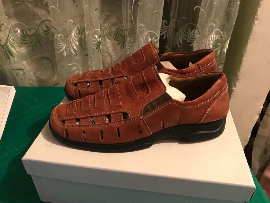 Кожанные мужские туфли