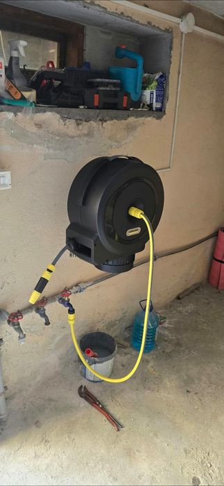 Furtun si tambur 20 metri autoretractabil Karchel