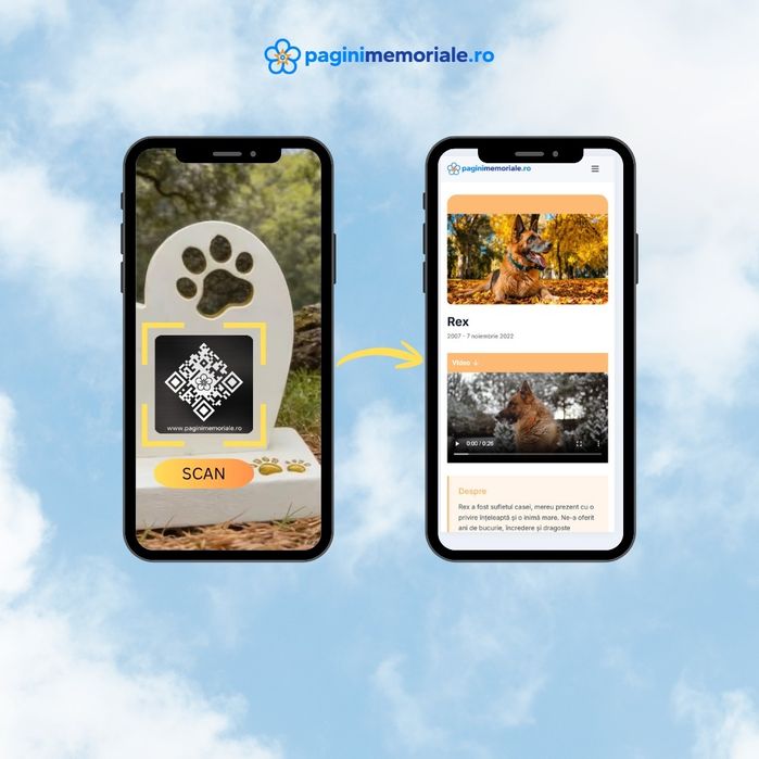 Memorial digital pentru animale de companie