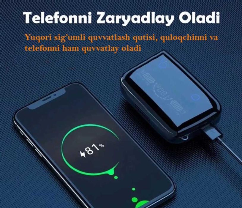 Poverbankli quloqchin yangi tavar yetkazib berish mavjud