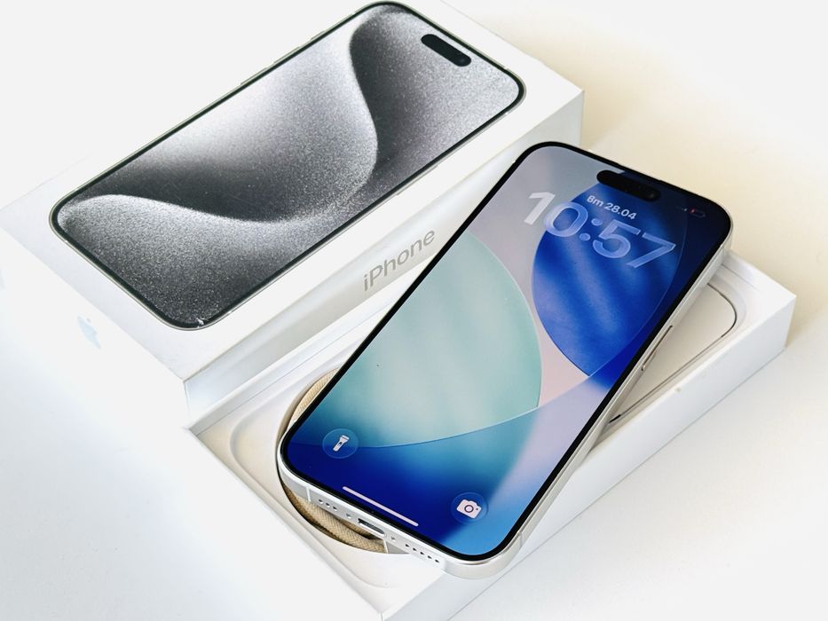 Iphone 15 Pro 256GB White 97% Батерия! Гаранция 6 месеца