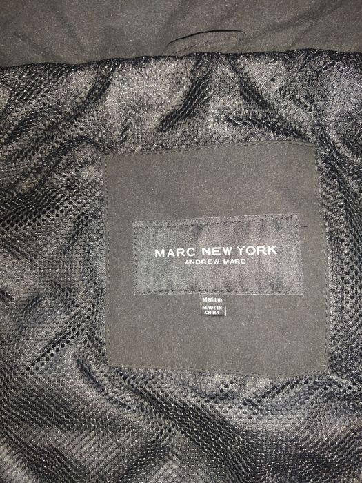 Чисто ново мъжко яке парка Mark New York by Andrew Marc черно М L