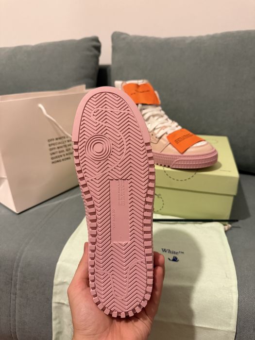 Adidasi Off White 3.0 Court piele naturala premium