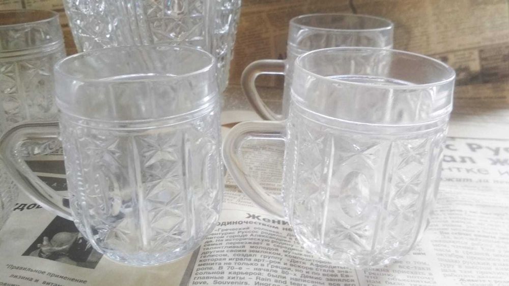 Хрусталь посуда салатница и стаканы