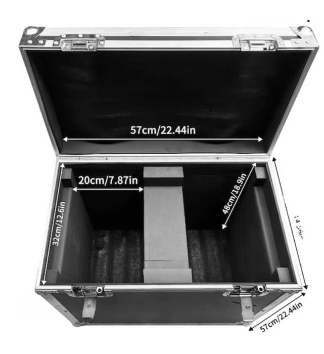 Flight case dublu moving head-uri beam 7R 10R 8R cu roti