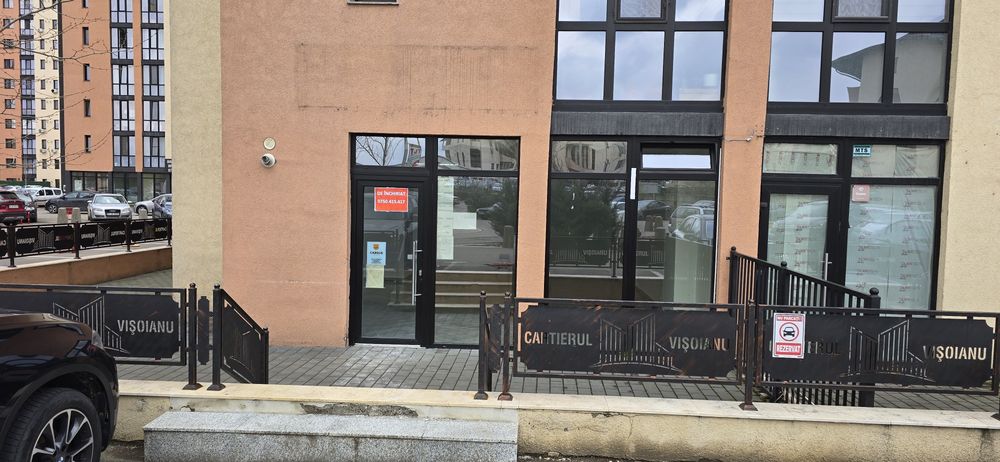 Spațiu comercial vitrină colț + terasă mare, cartier Visoianu