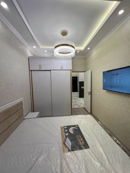 Новостройка Чилонзор 13 кв 2/1/7 евро ремонт с мебель и техникой