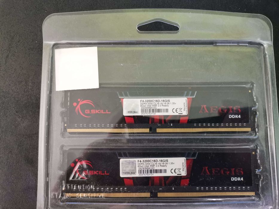 Ram памет G.SKILL Aegis 8gb DDR4 3200Mhz 16c