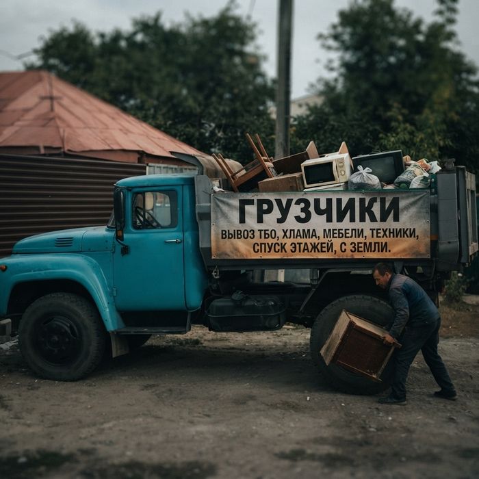 Вывоз мусора Зил Грузчики Газель