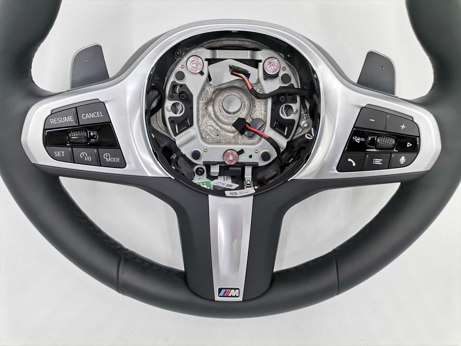 Нов M Sport Черен Кожен Волан BMW X5 G05 X6 G06 X7 G07 Facelift