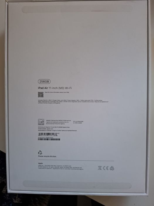 ЧИСТО НОВ iPad Air 11" (M3) – 256GB,Wi-Fi | НЕАКТИВИРАН