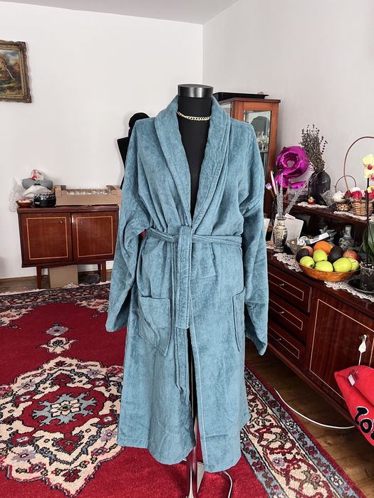 Halat de baie gros marime L/XL verde turcoaz
