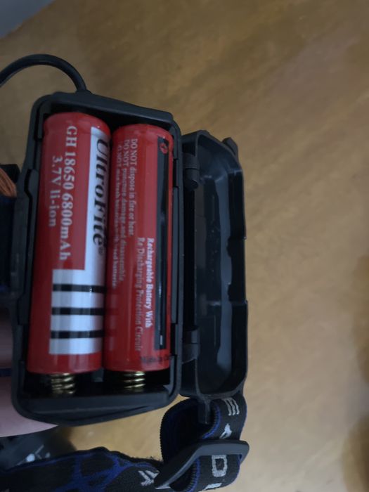 Налобный фонарь с 2 акб/обмен