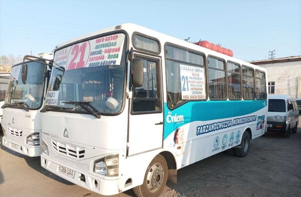 Avtobusda reklama/Автобусда ташки реклама/Реклама на автобусах Карши.