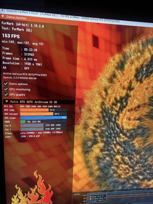 Palit RTX3070 8gb видеокарта