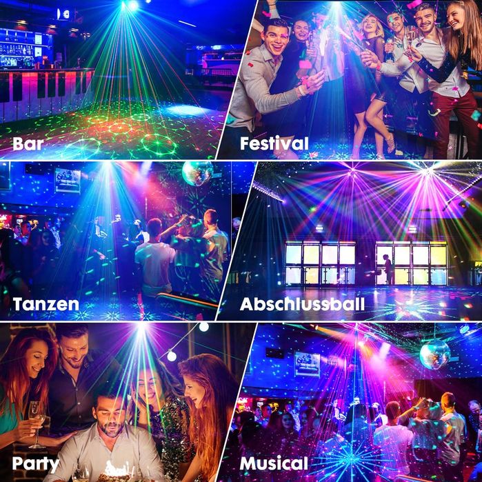 Proiector lumini cu telecomanda DJ DISCO EVENIMENTE NUNTI