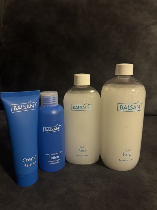 Професионална козметика BALSAN – крем, лосион и вана за крака
