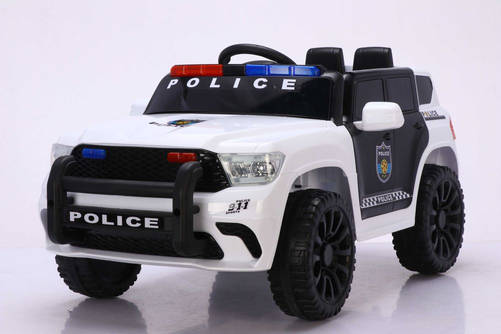 Masinuta electrica de politie Kinderauto BJNA911 4x 30W 12V 7Ah White