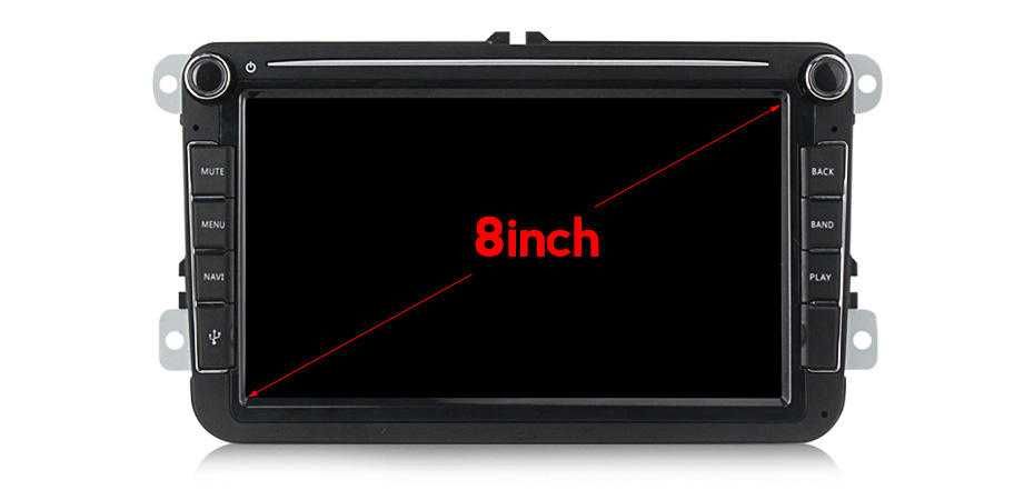 Navigatie Android 14 Vw Golf 5 Passat B6 Skoda Seat CarPlay + CAMERA