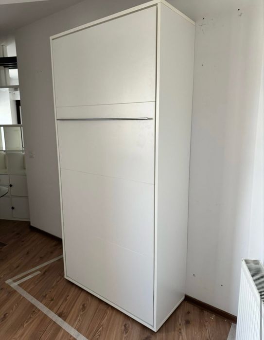 Pat rabatabil pe perete + saltea ikea